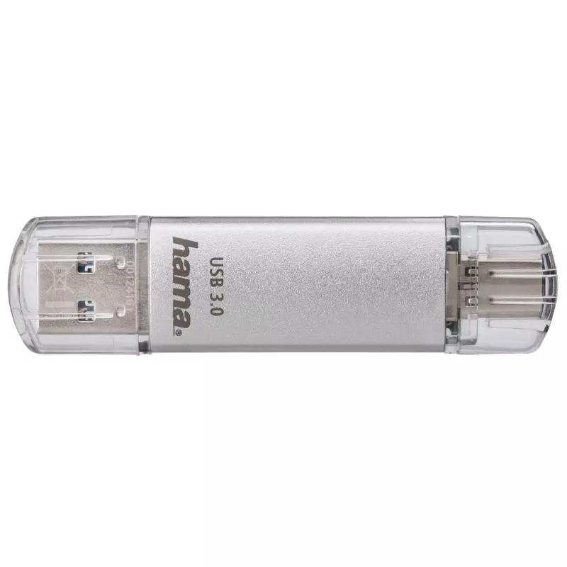 Hama C-Laeta Μνήμη USB 64 GB USB Type-A / USB Type-C 3.2 Gen 1 (3.1 Gen 1) ασημί