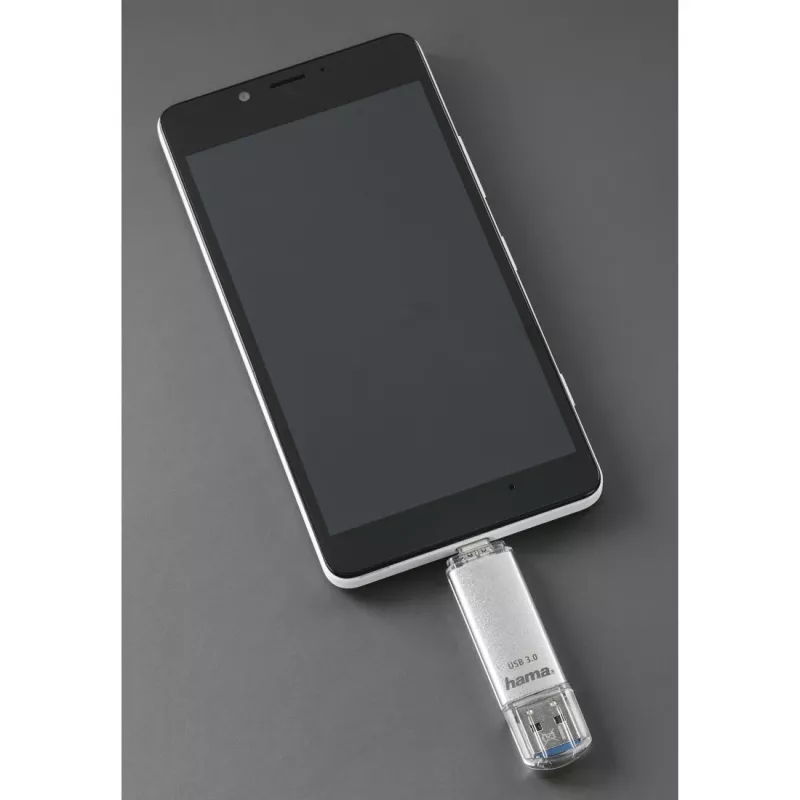 Hama C-Laeta Μνήμη USB 64 GB USB Type-A / USB Type-C 3.2 Gen 1 (3.1 Gen 1) ασημί