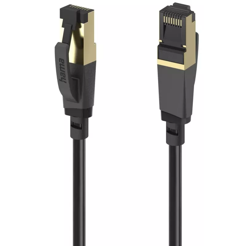 Hama 00202002 Καλώδιο δικτύου μαύρο 3 m Cat8 S/FTP (S-STP)
