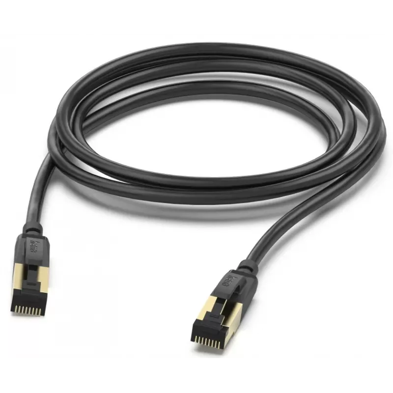 Hama 00202002 Καλώδιο δικτύου μαύρο 3 m Cat8 S/FTP (S-STP)
