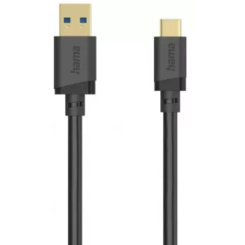 Hama 00202006 Καλώδιο USB USB 3.2 Gen 1 (3.1 Gen 1) 1,5 m USB A USB C 5 Gbit/s μαύρο