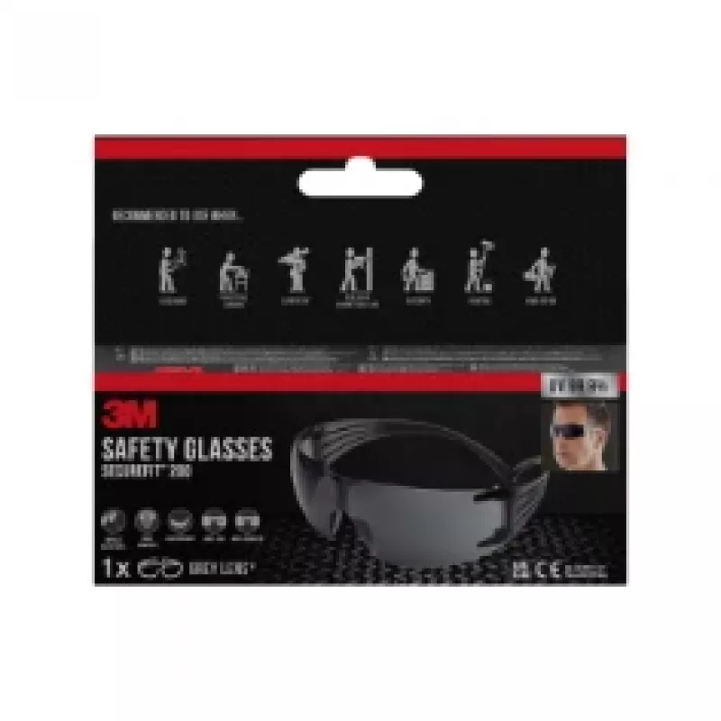 3M SecureFit Γυαλιά προστασίας 200, γκρι φακός
