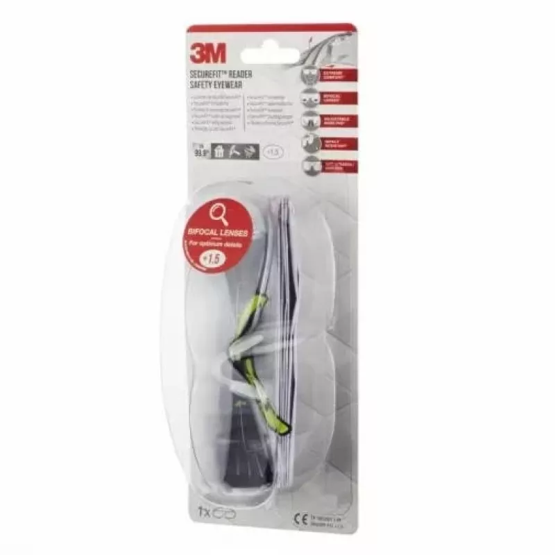 3M SF415C1 Γυαλιά προστασίας Πολυανθρακικό (PC) Μαύρο, Κίτρινο