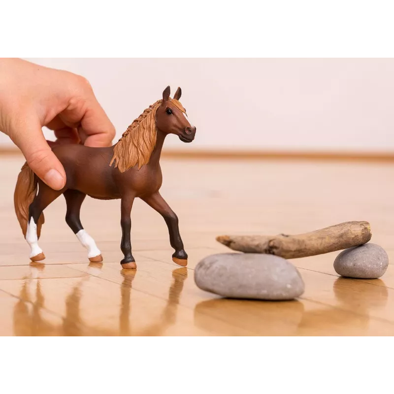 Schleich Horse Club Peruvian Paso Φοράδα Καφέ Λευκό 13953S