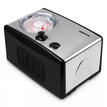 MEDION MD 18387 Μηχανή παγωτού με συμπιεστή 1,5 L 150 W Μαύρο, Ασημί