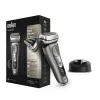 Braun Series 9 9325s Ηλεκτρική ξυριστική μηχανή τελευταίας γενιάς, Σταθμός φόρτισης, Θήκη υφάσματος, Γραφίτης