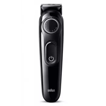 Braun BeardTrimmer 3 Beard Trm 3 BT3400, πλενόμενο, Μπαταρία, Μαύρο