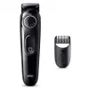 Braun BeardTrimmer 3 Beard Trm 3 BT3400, πλενόμενο, Μπαταρία, Μαύρο
