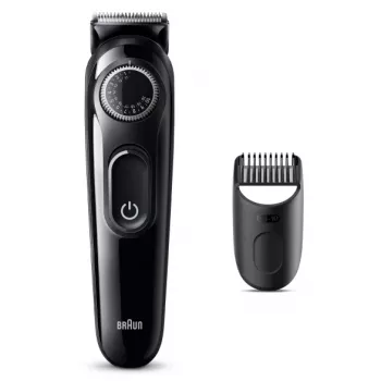 Braun BeardTrimmer 3 Beard Trm 3 BT3400, πλενόμενο, Μπαταρία, Μαύρο