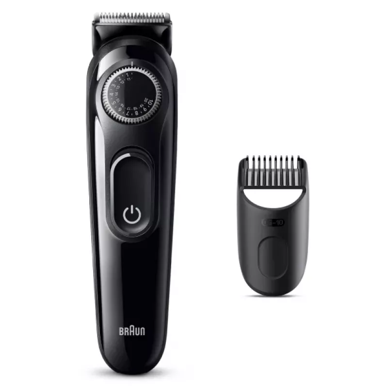 Braun BeardTrimmer 3 Beard Trm 3 BT3400, πλενόμενο, Μπαταρία, Μαύρο