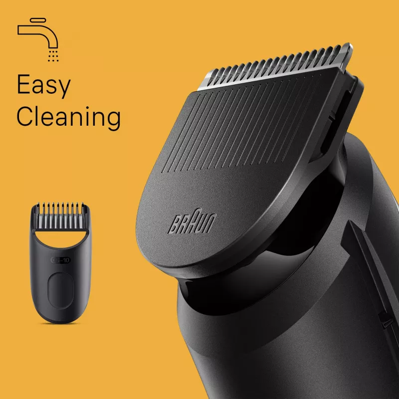Braun BeardTrimmer 3 Beard Trm 3 BT3400, πλενόμενο, Μπαταρία, Μαύρο