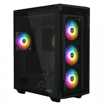 XPG BATTLECRUISER II ST Mid-Tower Μαύρο, Midi Tower, PC, Μαύρο, ATX, EATX, micro ATX, Mini-ITX, ανοξείδωτο ατσάλι, Gaming