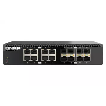 QNAP QSW-3216R-8S8T Διακόπτης δικτύου Unmanaged L2 10G Ethernet (100/1000/10000) Μαύρο