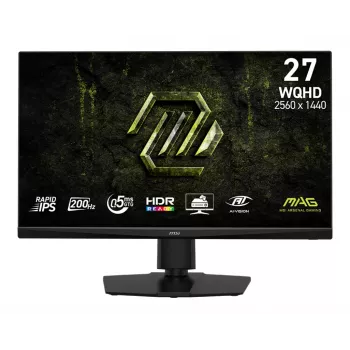 27 inch MSI MAG 272QPF E20 Rapid IPS Οθόνη, 2560×1440 (WQHD), 0,5 ms, 200 Hz, LED, VESA, ρυθμιζόμενο ύψος, Μαύρο