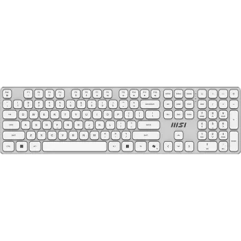 MSI FORGE K210 W COMBO WHITE US Πληκτρολόγιο Ποντίκι συμπεριλαμβανομένου Home/Office USB QWERTY US English