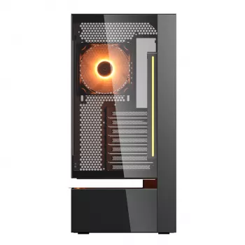 Cougar CFV235 Vision Midi Tower Κουτί PC, ARGB, οθόνη LCD 9,16 inch (1920×462), tempered glass, μαύρο
