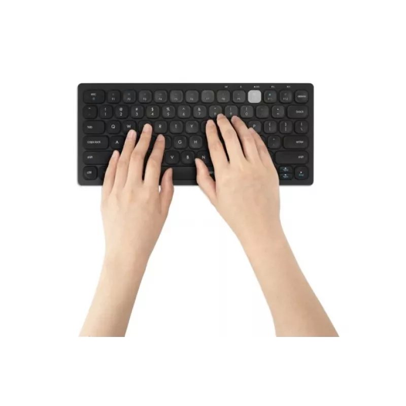 Kensington Dual Wireless Compact πληκτρολόγιο - BE, Mini, ασύρματο, RF Wireless + Bluetooth, AZERTY, μαύρο