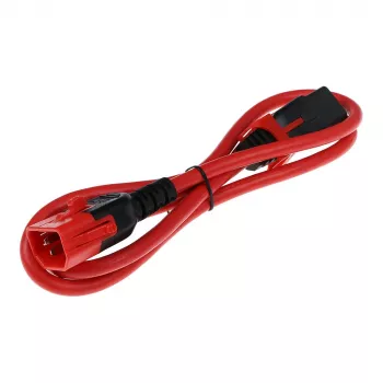 ACT Καλώδιο τροφοδοσίας C13 IEC Lock+ - C14 IEC Lock Dual Locking κόκκινο 0,50 m, PC3613