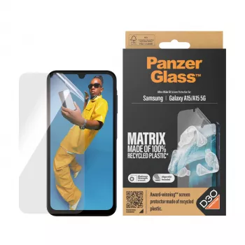 PanzerGlass ® ECO MATRIX Προστασία οθόνης με D3O® Samsung Galaxy A15 | A15 5G | Ultra-Wide Fit με AlignerKit