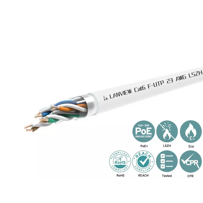 Lanview LVN122113 καλώδιο δικτύου λευκό 305 m Cat6 F/UTP (FTP)