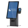 Σετ kiosk Ergonomic Solutions SpacePole Mini Kiosk Countertop μαύρο μέταλλο