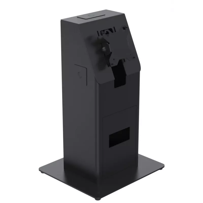 Σετ kiosk Ergonomic Solutions SpacePole Mini Kiosk Countertop μαύρο μέταλλο