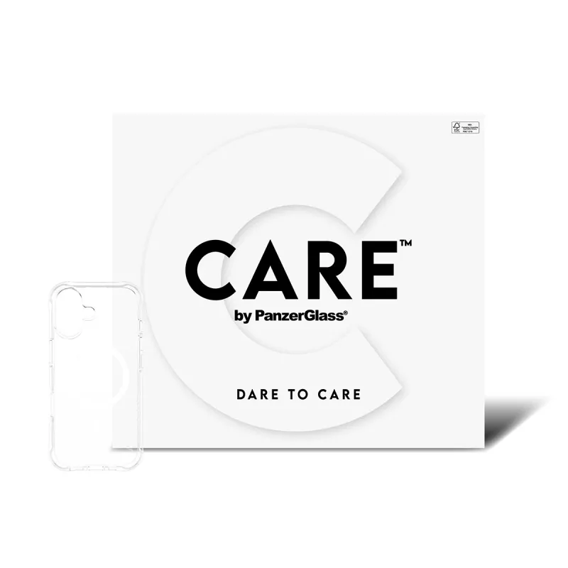 PanzerGlass CARE™ by ® θήκη Samba διαφανής με λευκό MagSafe iPhone 17 | Bulk