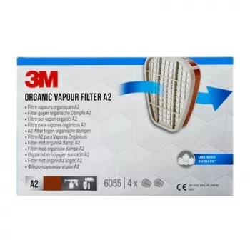 3M 6055 A2 φίλτρο για οργανικούς ατμούς, 1 ζεύγος