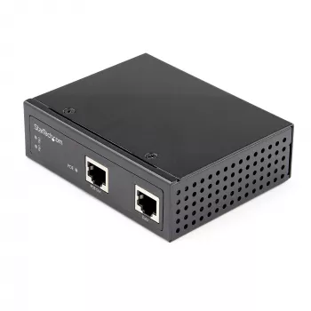 StarTech.com βιομηχανικός Gigabit PoE injector - υψηλής ταχύτητας/υψηλής ισχύος 90W - 802.3bt PoE++ 52V-56VDC DIN Rail UPoE/Ultra Power Over Ethernet injector adapter -40C έως +75C ανθεκτικό