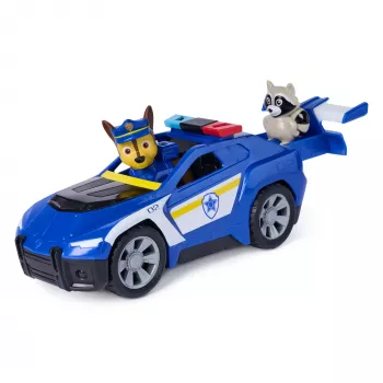 PAW Patrol : Search & Rescue, Chase Rescue Cruiser όχημα με 2 φιγούρες, παιχνίδι περιπολικού με μηχανισμό επαναφοράς, παιδικό παιχνίδι για αγόρια & κορίτσια από 3 ετών