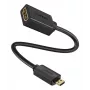 Ugreen 20134 καλώδιο HDMI 0,2 m HDMI Type D (Micro) HDMI Type A (Standard) Μαύρο
