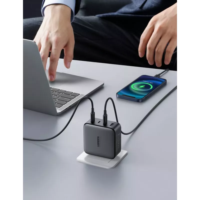 Φορτιστής Ugreen Nexode 100W GaN USB-C USB-A γρήγορη φόρτιση 3 θύρες
