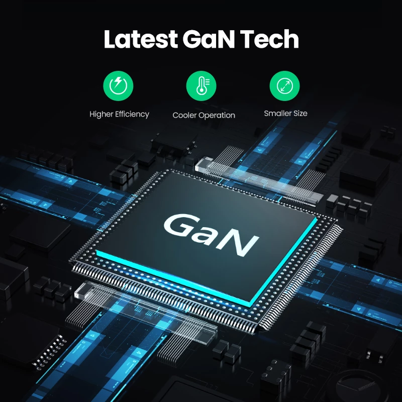 Φορτιστής Ugreen Nexode 100W GaN USB-C USB-A γρήγορη φόρτιση 3 θύρες