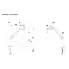 Multibrackets M VESA Gas Lift Arm Βάση γραφείου ή τοίχου Basic Μαύρο Σφιγκτήρας/Βίδωμα 10 kg