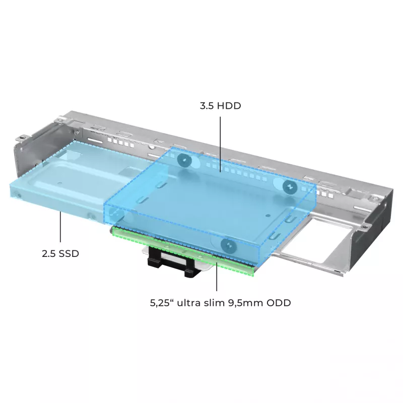 Κουτί υπολογιστή CHIEFTEC DT-10B-300 Small Form Factor (SFF) μαύρο με τροφοδοτικό TFX 300 W