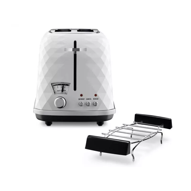 De’Longhi CTJ 2103.W τοστιέρα 2 φέτες 900 W μαύρο, λευκό