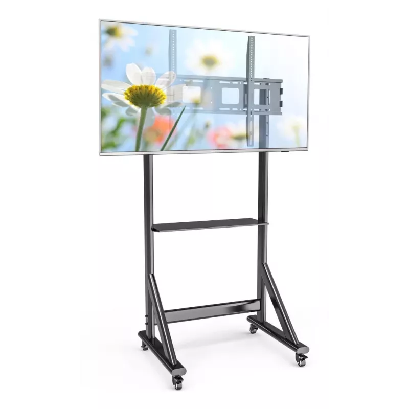 Techly ICA-TR7412 βάση/τρίποδο TV 2,54 m (100 ίντσες) μαύρο