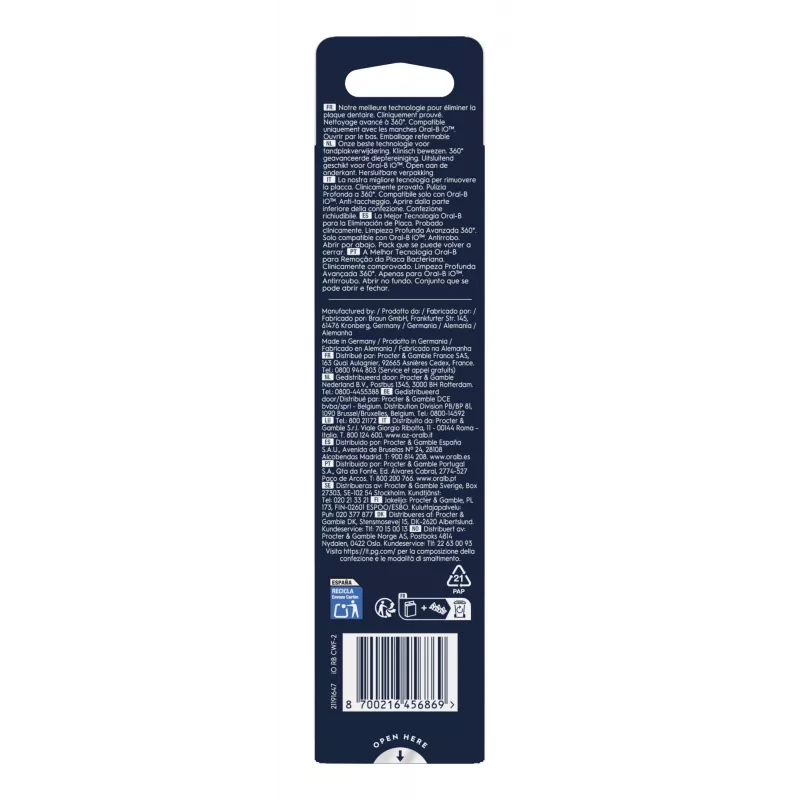 Oral-B 80782596 κεφαλή οδοντόβουρτσας 2 τεμ. λευκό