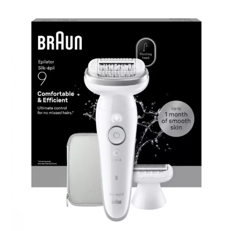 Braun Silk-épil 9 Silk·épil 9 9-030 40-Τσιμπιδάκια Λευκό