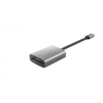 Trust 24136 αναγνώστης καρτών USB 3.2 Gen 1 (3.1 Gen 1) Type-C αλουμινίου