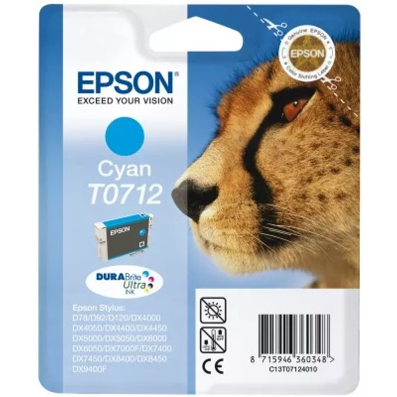 Epson Cheetah ατομική συσκευασία cyan T0712 DURABrite Ultra μελάνη