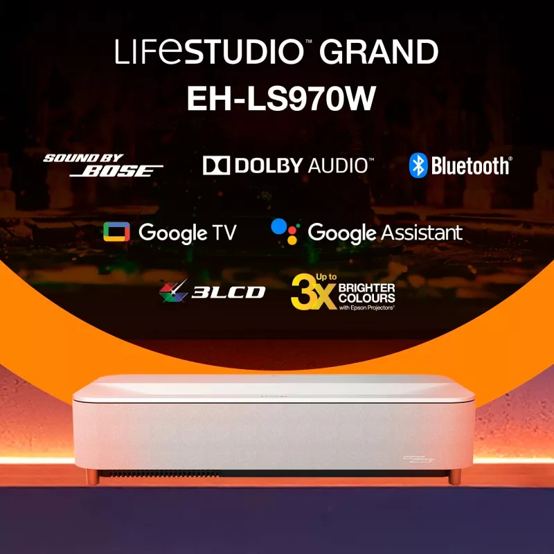 Epson EH-LS970W 4000 ANSI Lumen 3LCD UHD 4K (3840x2160) λευκό