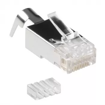 ACT RJ45 (8P/8C) CAT6A θωρακισμένος αρθρωτός συνδετήρας για στρογγυλό καλώδιο με συμπαγείς ή λεπτούς αγωγούς