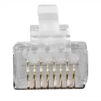 ACT RJ45 (8P/8C) CAT6A θωρακισμένος αρθρωτός συνδετήρας για στρογγυλό καλώδιο με συμπαγείς ή λεπτούς αγωγούς