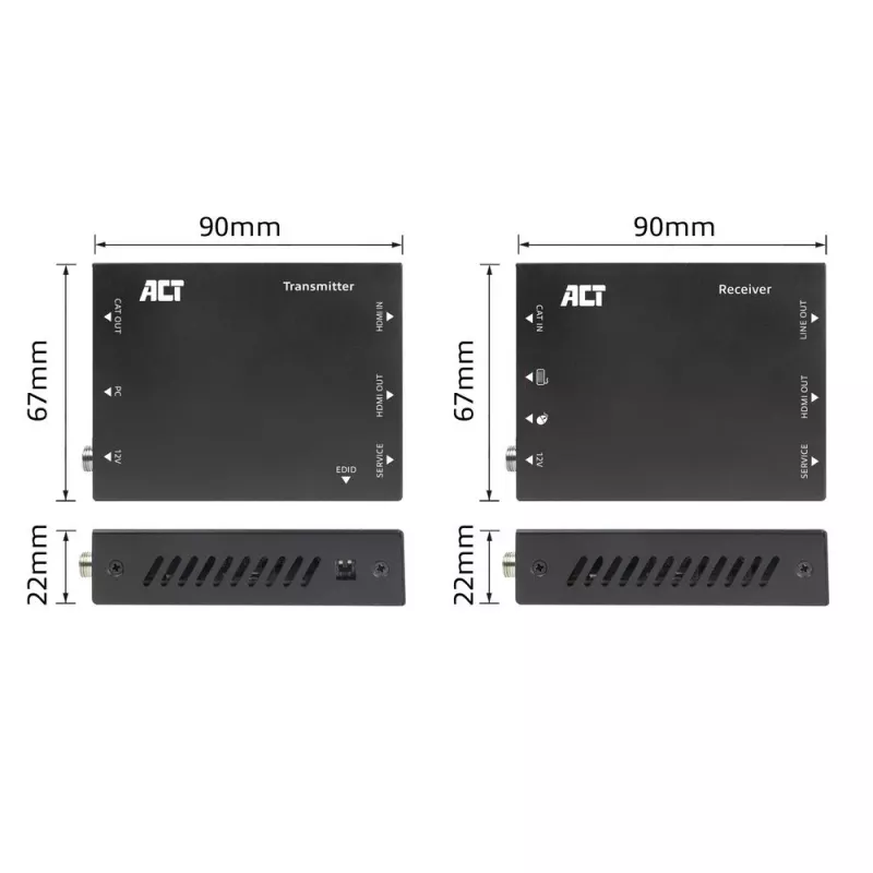 ACT 4K HDMI 2.0 KVM επέκταση σετ μέσω CAT6A έως 70 μέτρα