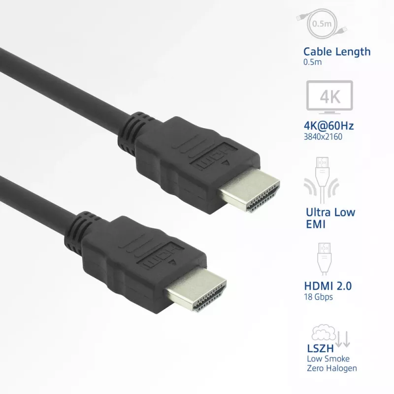 ACT AK3874 καλώδιο HDMI 3 m HDMI Type-A (Standard) μαύρο