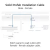 ACT CAT6A S/FTP B2ca PoE++ 100W συμπαγές προκατασκευασμένο καλώδιο εγκατάστασης FB0175