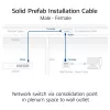 ACT CAT6A S/FTP B2ca PoE++ 100W συμπαγές προκατασκευασμένο καλώδιο εγκατάστασης FB0175