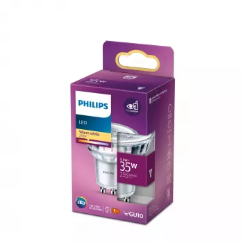 Philips Spot 35W PAR16 GU10 Θερμό λευκό 3,5W 255lm 15000h