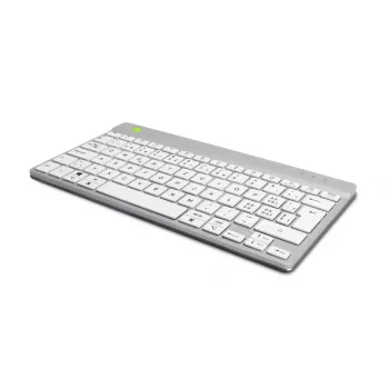 R-Go Tools Εργονομικό πληκτρολόγιο R-Go Compact Break, συμπαγές πληκτρολόγιο με λογισμικό διαλειμμάτων, QWERTZ (CH), Bluetooth, Λευκό